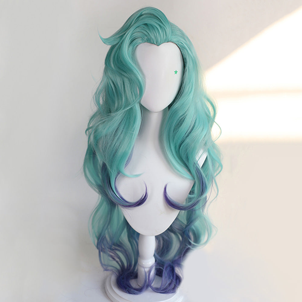 League Of Legends LOL Seraphine Blue Purple Cosplay Wig Wig - Tophatter Daily Deals